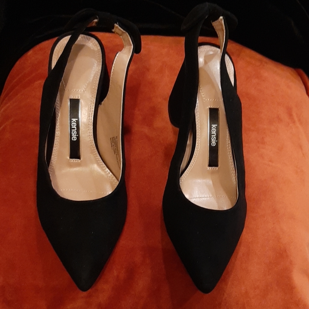 Womens' Black Suede Slings by Kensie